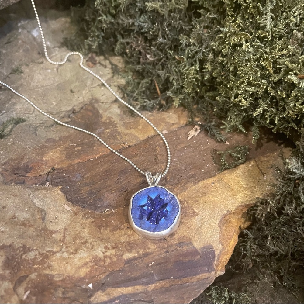 🟢Azurite necklace